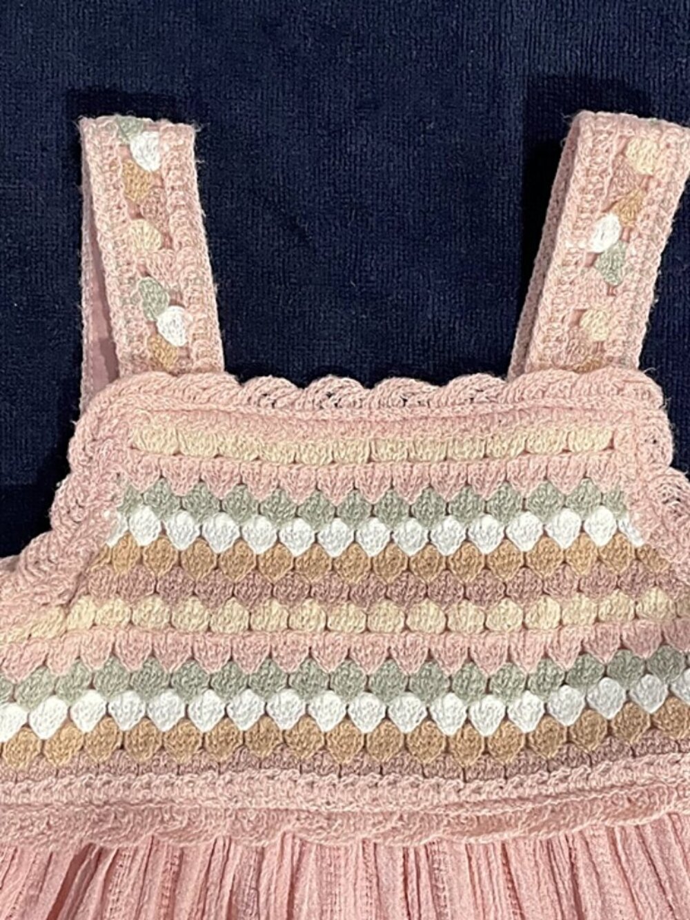 NWOT Haute Hippie 3T Pink Boho Dress | Crochet Bodice & Cotton Gauze - Picture 5 of 16
